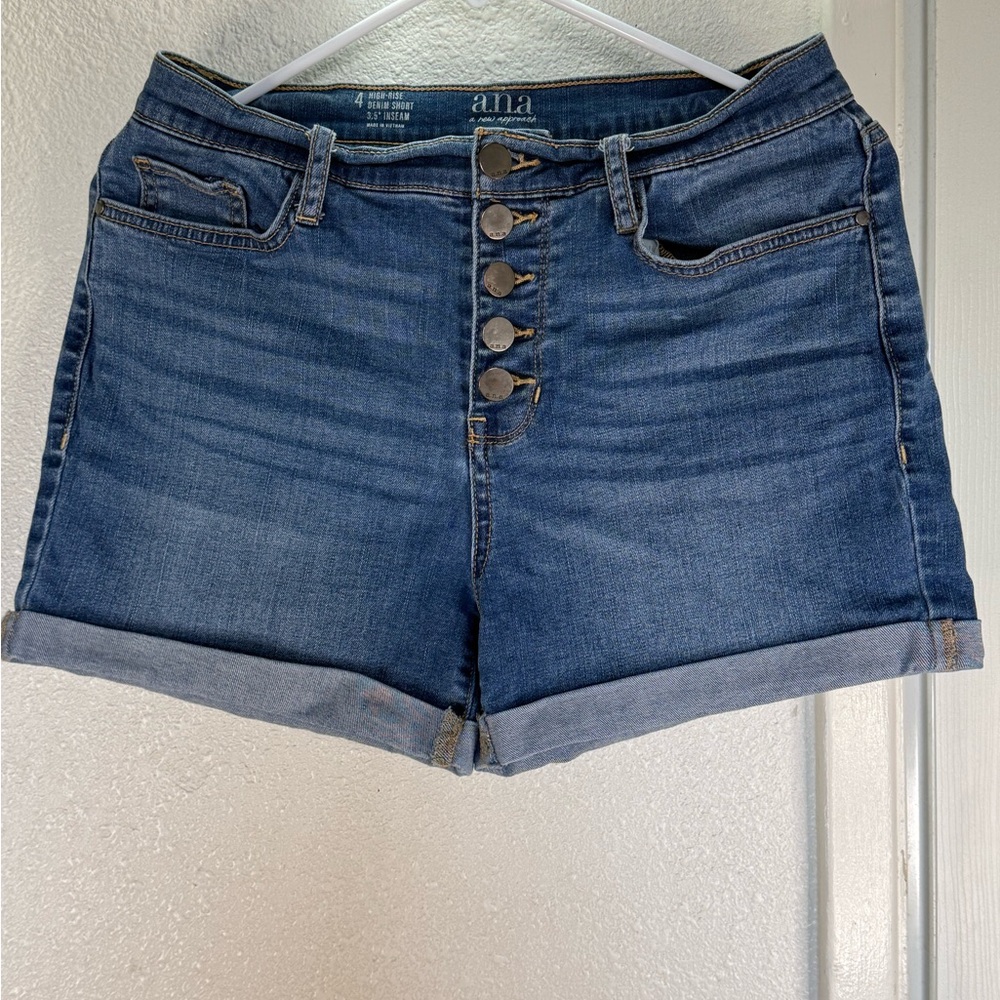 a.n.a Women's Blue Denim Shorts